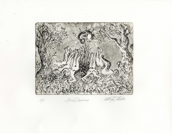 Etching Fire Dancers 2019